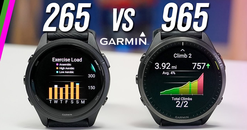 Garmin Forerunner 965 And The Garmin Forerunner 265