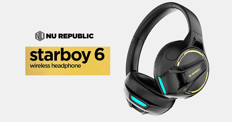 Nu Republic Starboy 6 Wireless Headphones That Run For 30 Hours On A Single Charge Launched