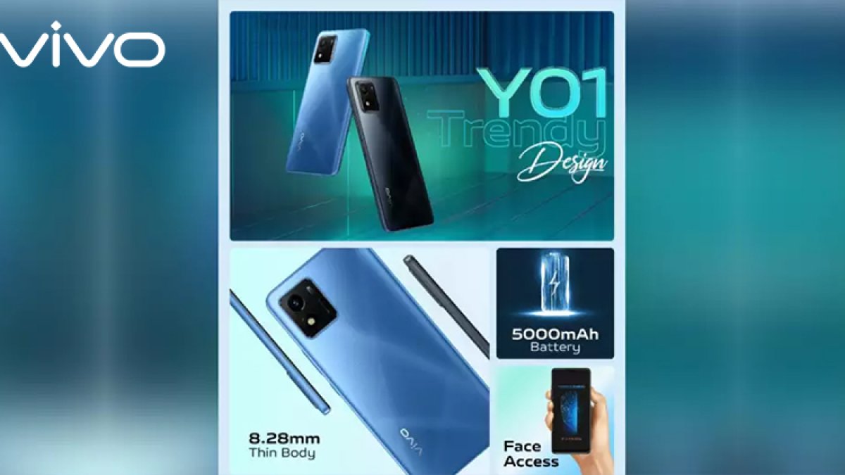 Vivo Y01 launched in India for just Rs 8,999, equipped with 5000mAh battery.