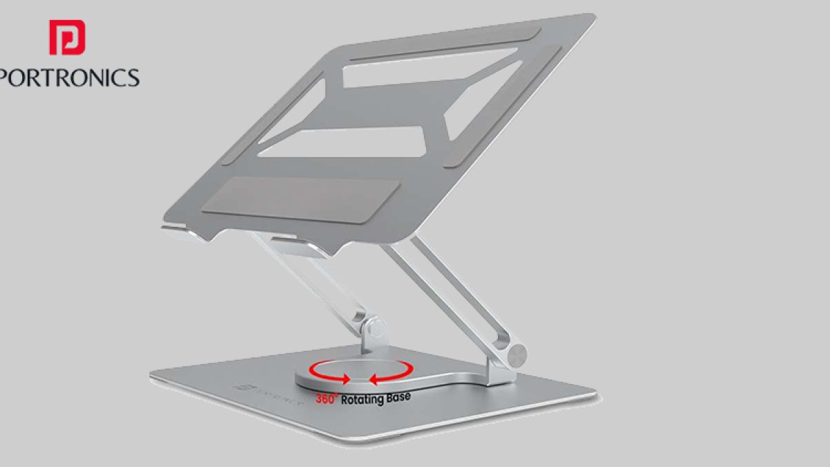 My Buddy K6: Portronics launches new portable metallic laptop stand, will rotate 360 ​​degrees.