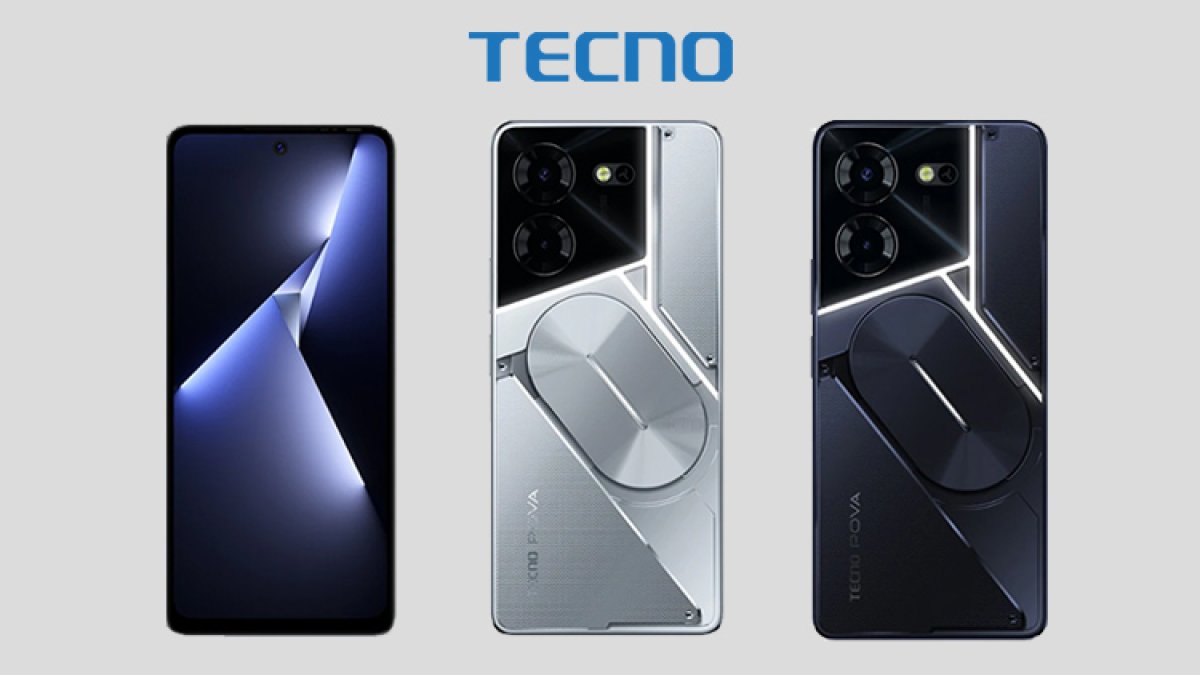 Tecno POVA 5 Pro's entry in India, colorful LED lights on the back panel.
