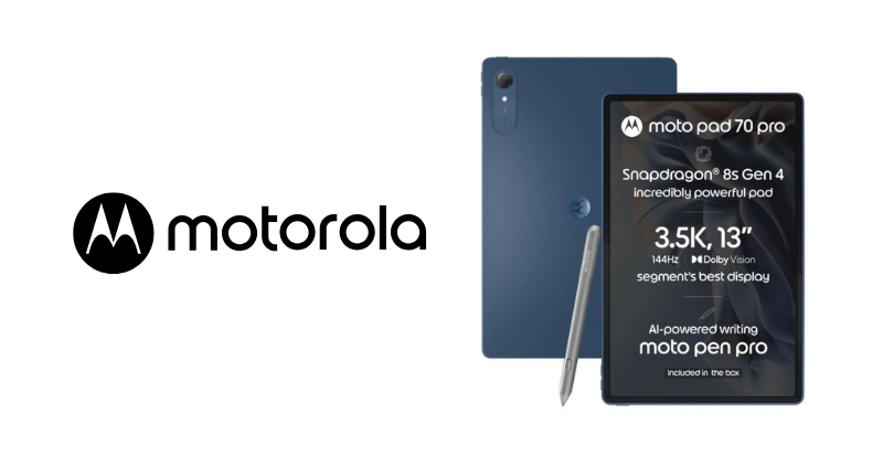 Moto Pad 70 Pro Tablet Launched in India: Features 10,200mAh Battery and 3.5K Display; Check Price
