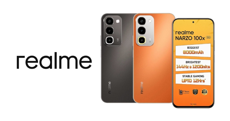 Realme Narzo 100x 5G Launched with 50MP Camera and 8000mAh Battery; Check Price and Features
