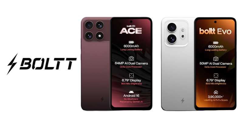 boltt ACE 5G and boltt EVO Launched: 6000mAh Battery, 8MP Front Camera – Check Prices